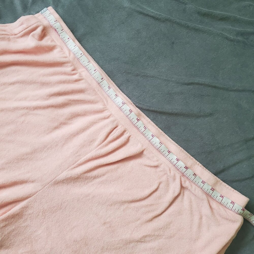 A new day womens shorts size 4X pink color solid Terrycloth Pull-on mid waist - Picture 4 of 9